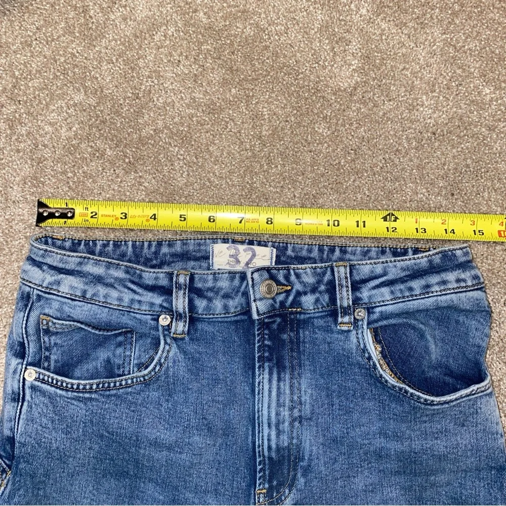 Free People We The Free Thunderbird‎ Flare Jean Size 32 Electric Blue High Rise